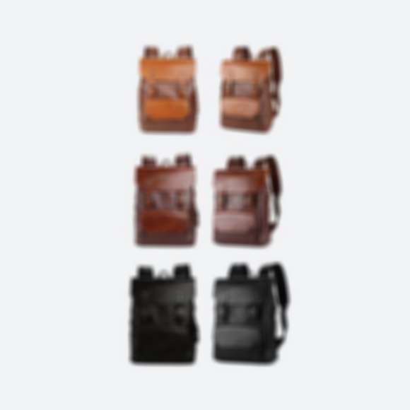 Women's Brown Leather Backpacks