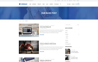 Donald html5 template