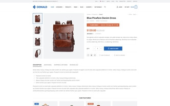 Donald html5 template